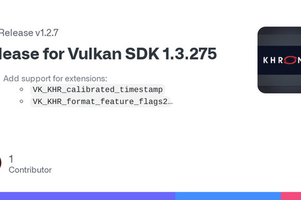 MoltenVK Vulkan SDK 1.3.275 released