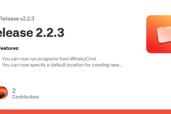 Whisky 2.2.3 released