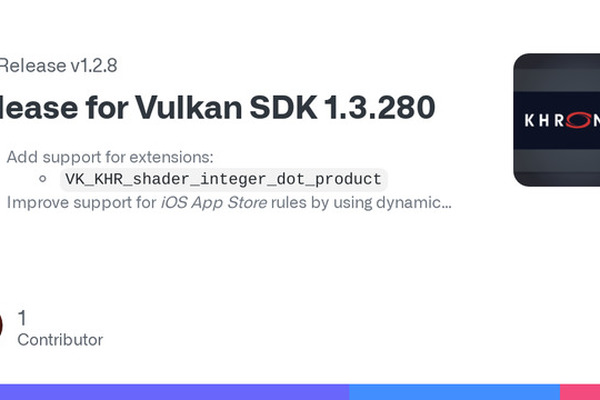 MoltenVK Vulkan SDK 1.3.280 released